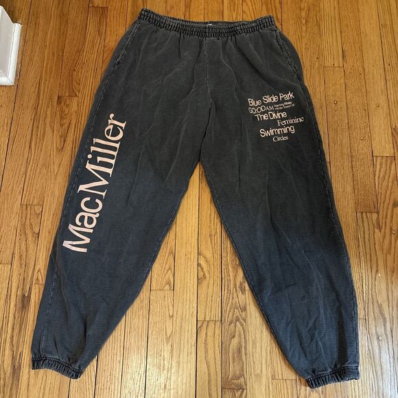 Mac Miller  Jogger Sweatpants Blue Slide Park Sweat Pants RARE Mens XL - Picture 1 of 7